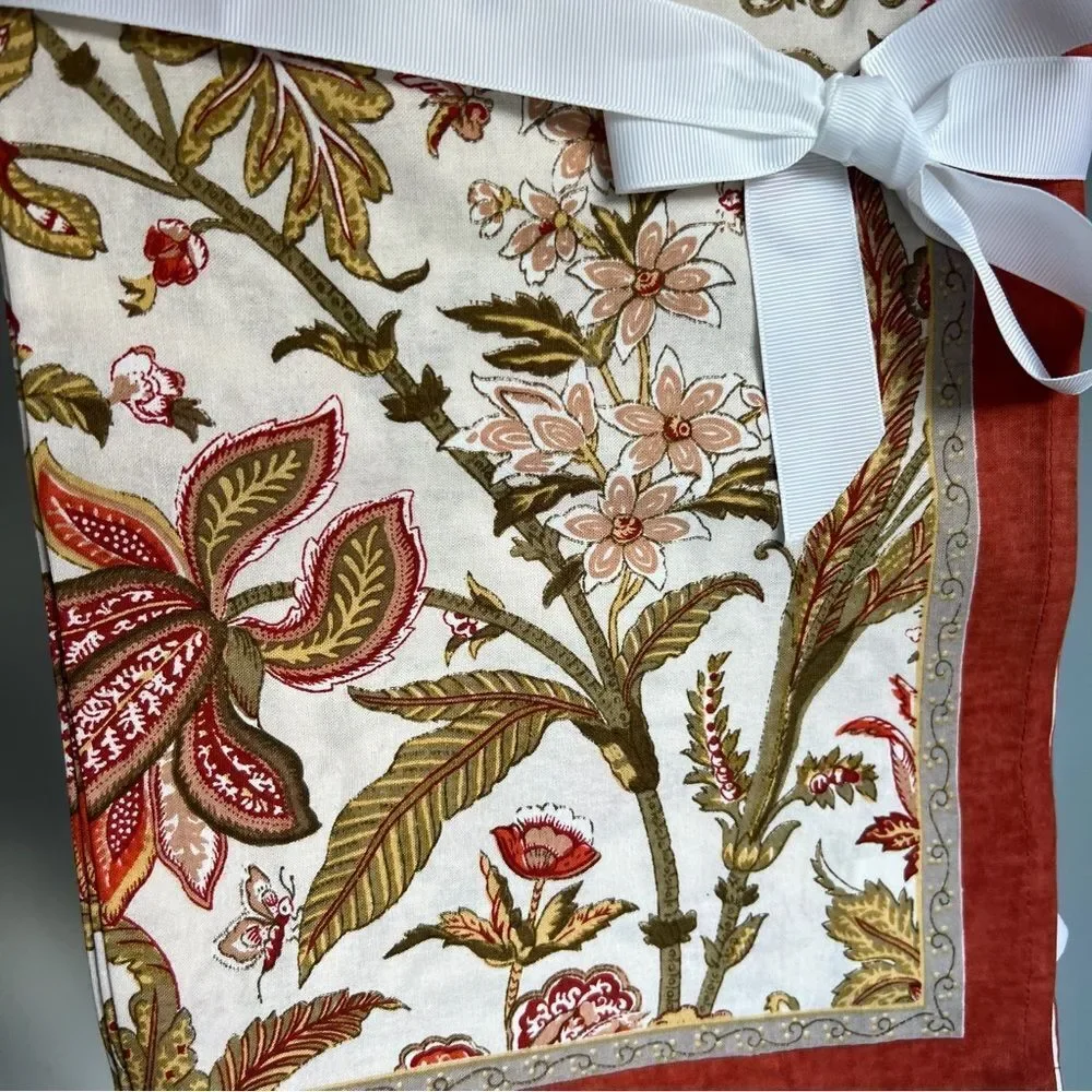 New The Company Store Fall Autumn 100% Cotton Napkins Set of 8